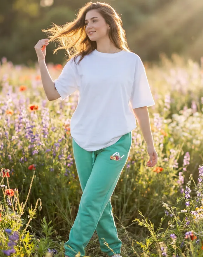 Spodnie dresowe Sweet Flower — First Light - Hover