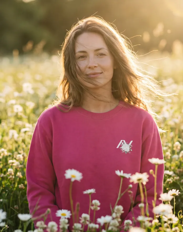 Bluza Sweet Flower — Golden Hour - Hover
