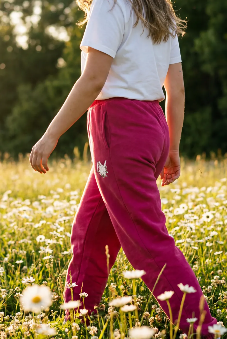 Spodnie dresowe Sweet Flower — Golden Hour