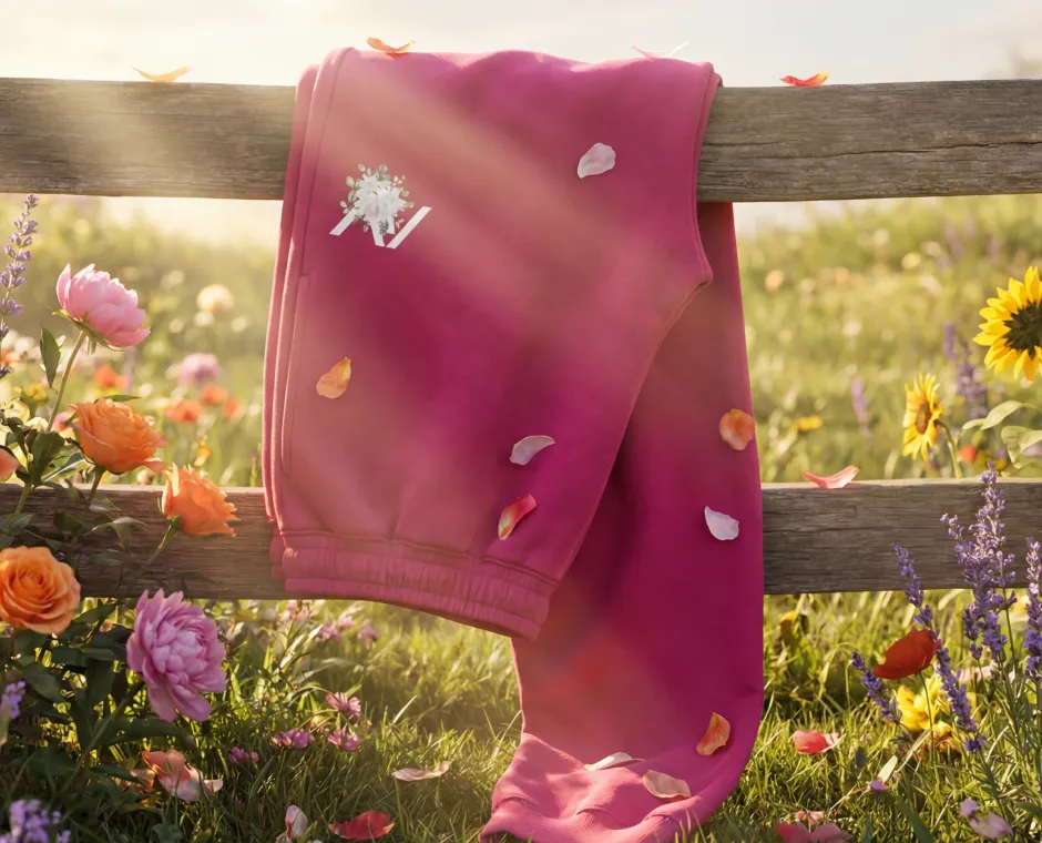 Spodnie dresowe Sweet Flower — Golden Hour