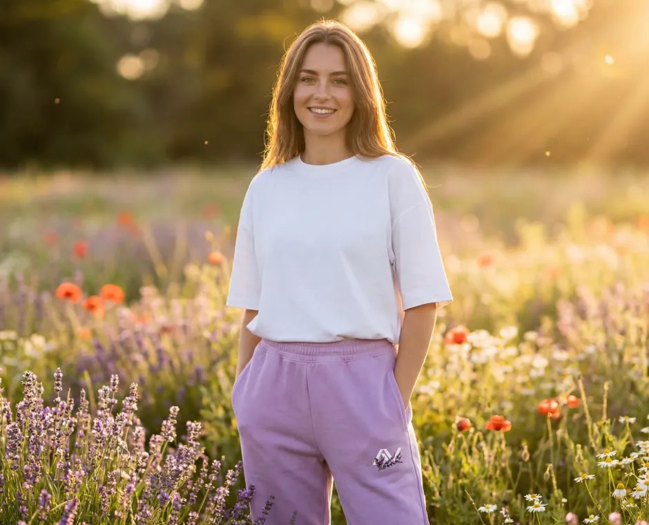 Spodnie dresowe Sweet Flower — Afterglow