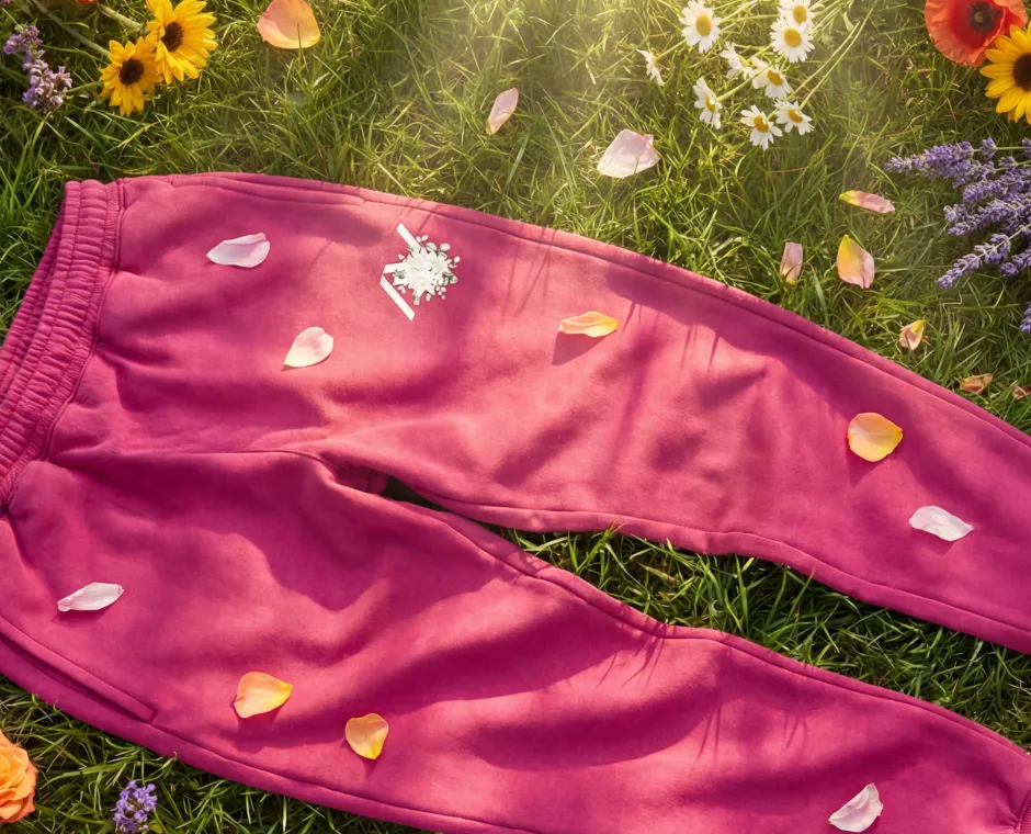 Spodnie dresowe Sweet Flower — Golden Hour