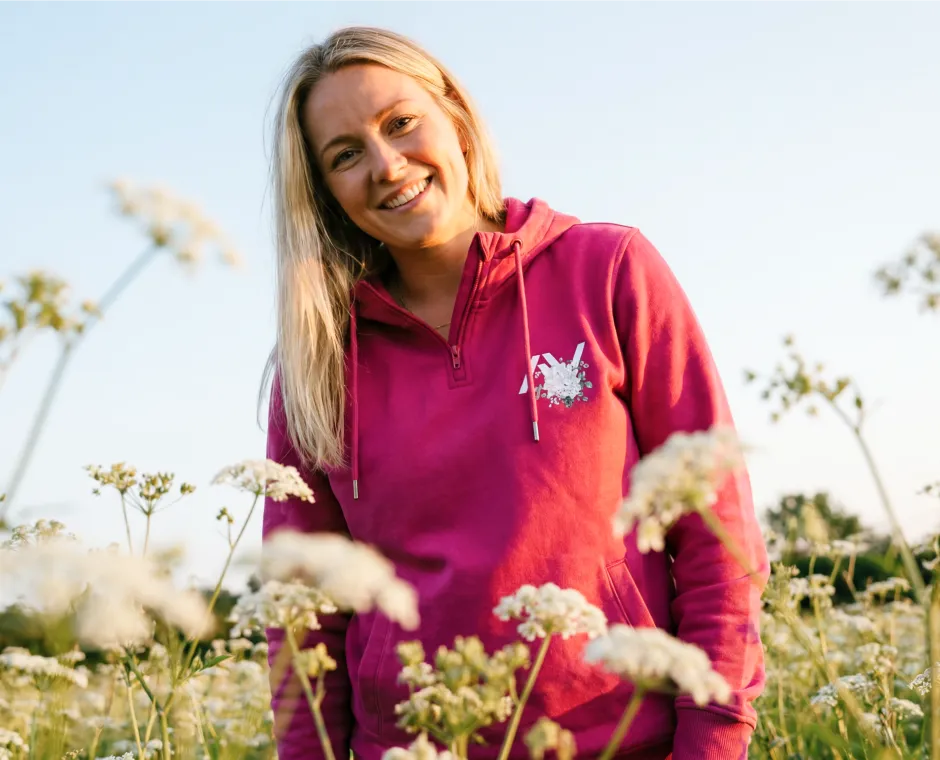 Bluza z kapturem Sweet Flower — Golden Hour