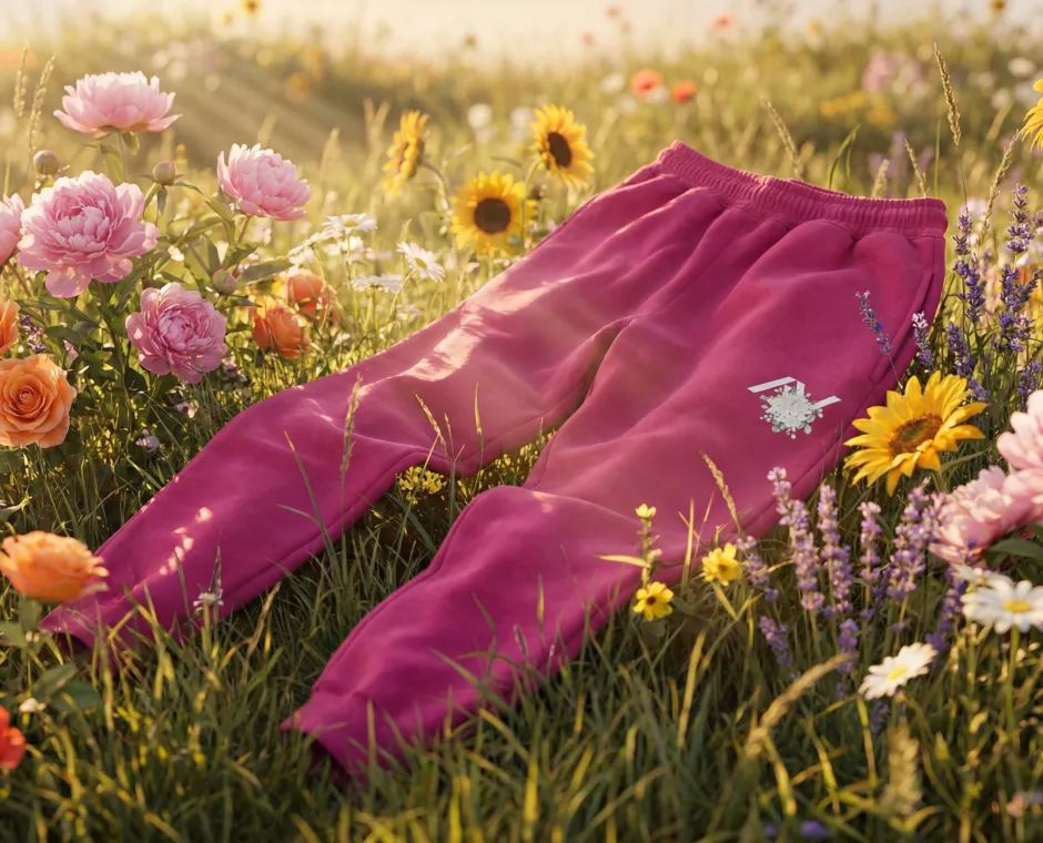 Spodnie dresowe Sweet Flower — Golden Hour